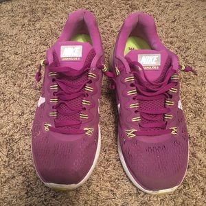 Purple nike lunarglide